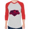 Unisex 50/50 Raglan Three-Quarter Sleeve Tee Thumbnail