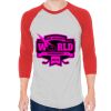 Unisex 50/50 Raglan Three-Quarter Sleeve Tee Thumbnail