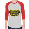 Unisex 50/50 Raglan Three-Quarter Sleeve Tee Thumbnail