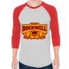 Unisex 50/50 Raglan Three-Quarter Sleeve Tee Thumbnail
