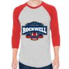 Unisex 50/50 Raglan Three-Quarter Sleeve Tee Thumbnail