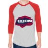 Unisex 50/50 Raglan Three-Quarter Sleeve Tee Thumbnail