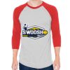 Unisex 50/50 Raglan Three-Quarter Sleeve Tee Thumbnail