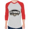 Unisex 50/50 Raglan Three-Quarter Sleeve Tee Thumbnail