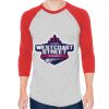 Unisex 50/50 Raglan Three-Quarter Sleeve Tee Thumbnail