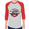 Unisex 50/50 Raglan Three-Quarter Sleeve Tee Thumbnail