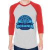 Unisex 50/50 Raglan Three-Quarter Sleeve Tee Thumbnail