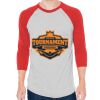 Unisex 50/50 Raglan Three-Quarter Sleeve Tee Thumbnail