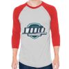Unisex 50/50 Raglan Three-Quarter Sleeve Tee Thumbnail