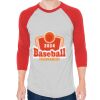 Unisex 50/50 Raglan Three-Quarter Sleeve Tee Thumbnail