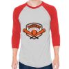 Unisex 50/50 Raglan Three-Quarter Sleeve Tee Thumbnail