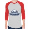 Unisex 50/50 Raglan Three-Quarter Sleeve Tee Thumbnail