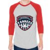 Unisex 50/50 Raglan Three-Quarter Sleeve Tee Thumbnail