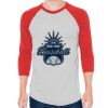 Unisex 50/50 Raglan Three-Quarter Sleeve Tee Thumbnail
