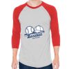 Unisex 50/50 Raglan Three-Quarter Sleeve Tee Thumbnail