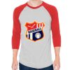 Unisex 50/50 Raglan Three-Quarter Sleeve Tee Thumbnail
