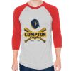 Unisex 50/50 Raglan Three-Quarter Sleeve Tee Thumbnail