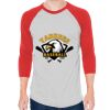 Unisex 50/50 Raglan Three-Quarter Sleeve Tee Thumbnail