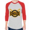 Unisex 50/50 Raglan Three-Quarter Sleeve Tee Thumbnail