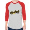 Unisex 50/50 Raglan Three-Quarter Sleeve Tee Thumbnail