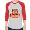 Unisex 50/50 Raglan Three-Quarter Sleeve Tee Thumbnail