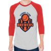 Unisex 50/50 Raglan Three-Quarter Sleeve Tee Thumbnail