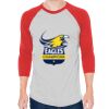 Unisex 50/50 Raglan Three-Quarter Sleeve Tee Thumbnail