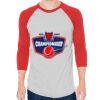 Unisex 50/50 Raglan Three-Quarter Sleeve Tee Thumbnail