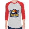 Unisex 50/50 Raglan Three-Quarter Sleeve Tee Thumbnail