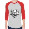 Unisex 50/50 Raglan Three-Quarter Sleeve Tee Thumbnail