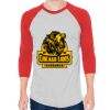 Unisex 50/50 Raglan Three-Quarter Sleeve Tee Thumbnail
