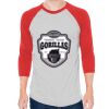 Unisex 50/50 Raglan Three-Quarter Sleeve Tee Thumbnail