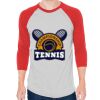 Unisex 50/50 Raglan Three-Quarter Sleeve Tee Thumbnail