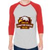 Unisex 50/50 Raglan Three-Quarter Sleeve Tee Thumbnail