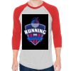 Unisex 50/50 Raglan Three-Quarter Sleeve Tee Thumbnail