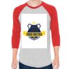 Unisex 50/50 Raglan Three-Quarter Sleeve Tee Thumbnail