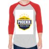 Unisex 50/50 Raglan Three-Quarter Sleeve Tee Thumbnail