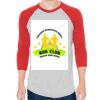 Unisex 50/50 Raglan Three-Quarter Sleeve Tee Thumbnail