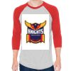 Unisex 50/50 Raglan Three-Quarter Sleeve Tee Thumbnail
