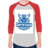 Unisex 50/50 Raglan Three-Quarter Sleeve Tee Thumbnail