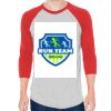 Unisex 50/50 Raglan Three-Quarter Sleeve Tee Thumbnail