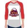 Unisex 50/50 Raglan Three-Quarter Sleeve Tee Thumbnail
