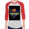 Unisex 50/50 Raglan Three-Quarter Sleeve Tee Thumbnail