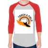 Unisex 50/50 Raglan Three-Quarter Sleeve Tee Thumbnail