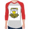 Unisex 50/50 Raglan Three-Quarter Sleeve Tee Thumbnail