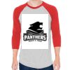 Unisex 50/50 Raglan Three-Quarter Sleeve Tee Thumbnail