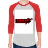 Unisex 50/50 Raglan Three-Quarter Sleeve Tee Thumbnail