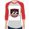 Unisex 50/50 Raglan Three-Quarter Sleeve Tee Thumbnail