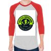 Unisex 50/50 Raglan Three-Quarter Sleeve Tee Thumbnail