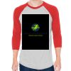 Unisex 50/50 Raglan Three-Quarter Sleeve Tee Thumbnail